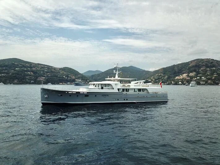a boat on the water aboard ABELY Yacht for Sale
