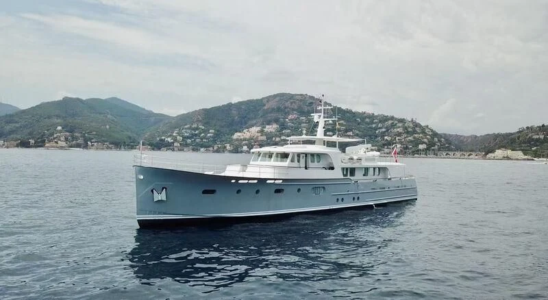 a boat in the water aboard ABELY Yacht for Sale