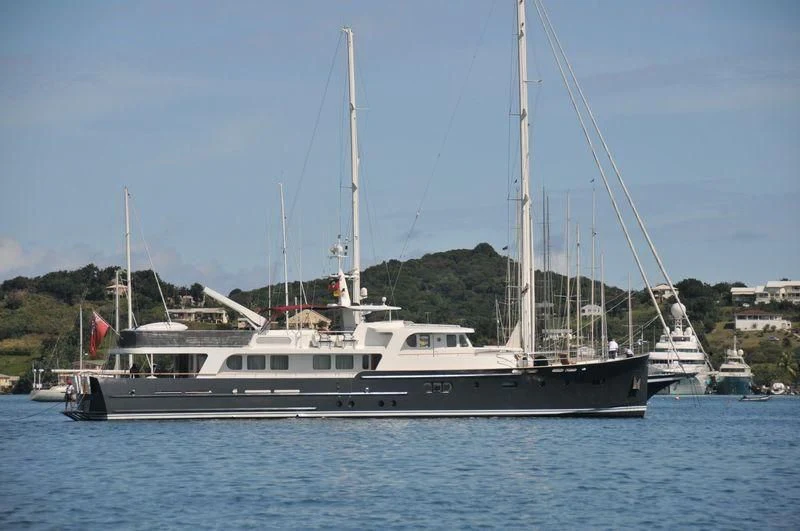 a boat in the water aboard ABELY Yacht for Sale