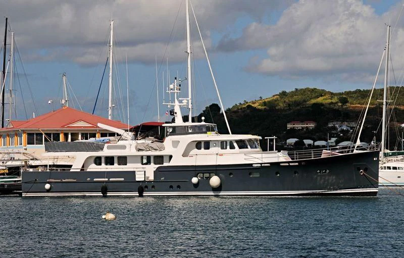 a boat in the water aboard ABELY Yacht for Sale