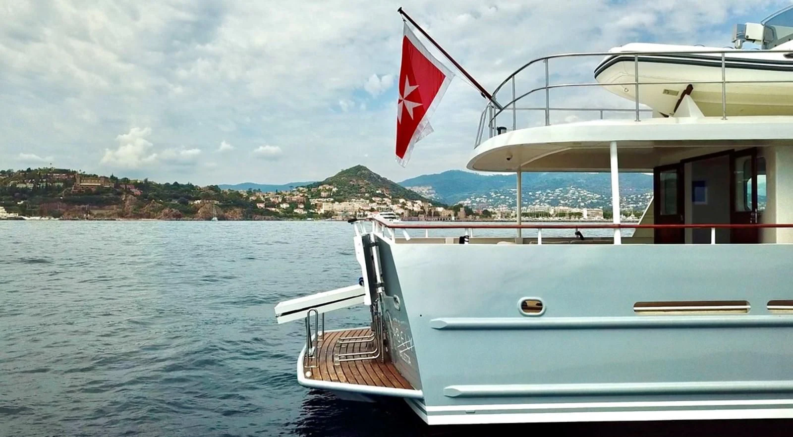 a boat on the water aboard ABELY Yacht for Sale