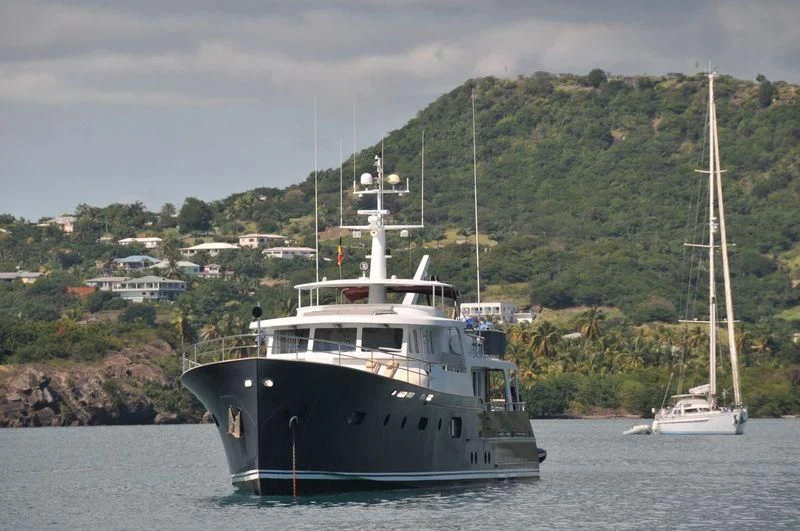a boat in the water aboard ABELY Yacht for Sale