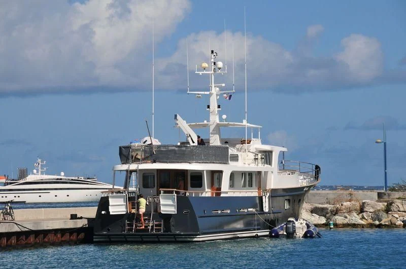 a boat in the water aboard ABELY Yacht for Sale