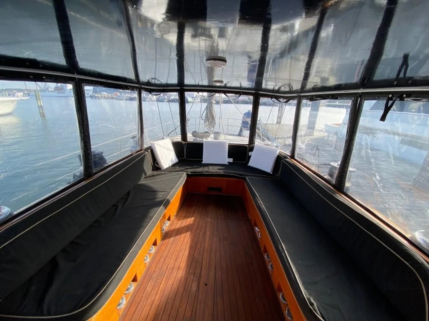 inside of a boat aboard LAUREN L Yacht for Sale