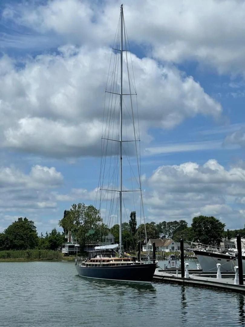 a sailboat on the water aboard LAUREN L Yacht for Sale