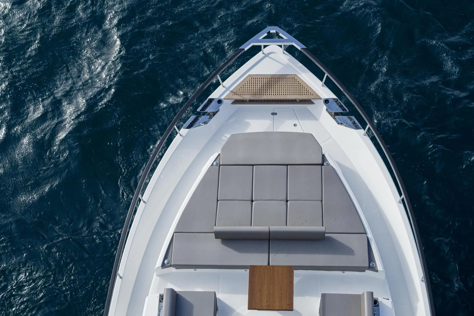 a building with a pointed roof aboard SO SO NICE Yacht for Sale