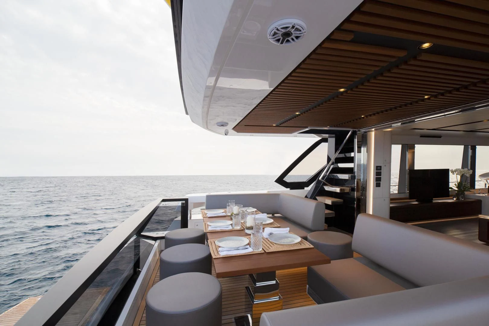 a boat on the water aboard SO SO NICE Yacht for Sale
