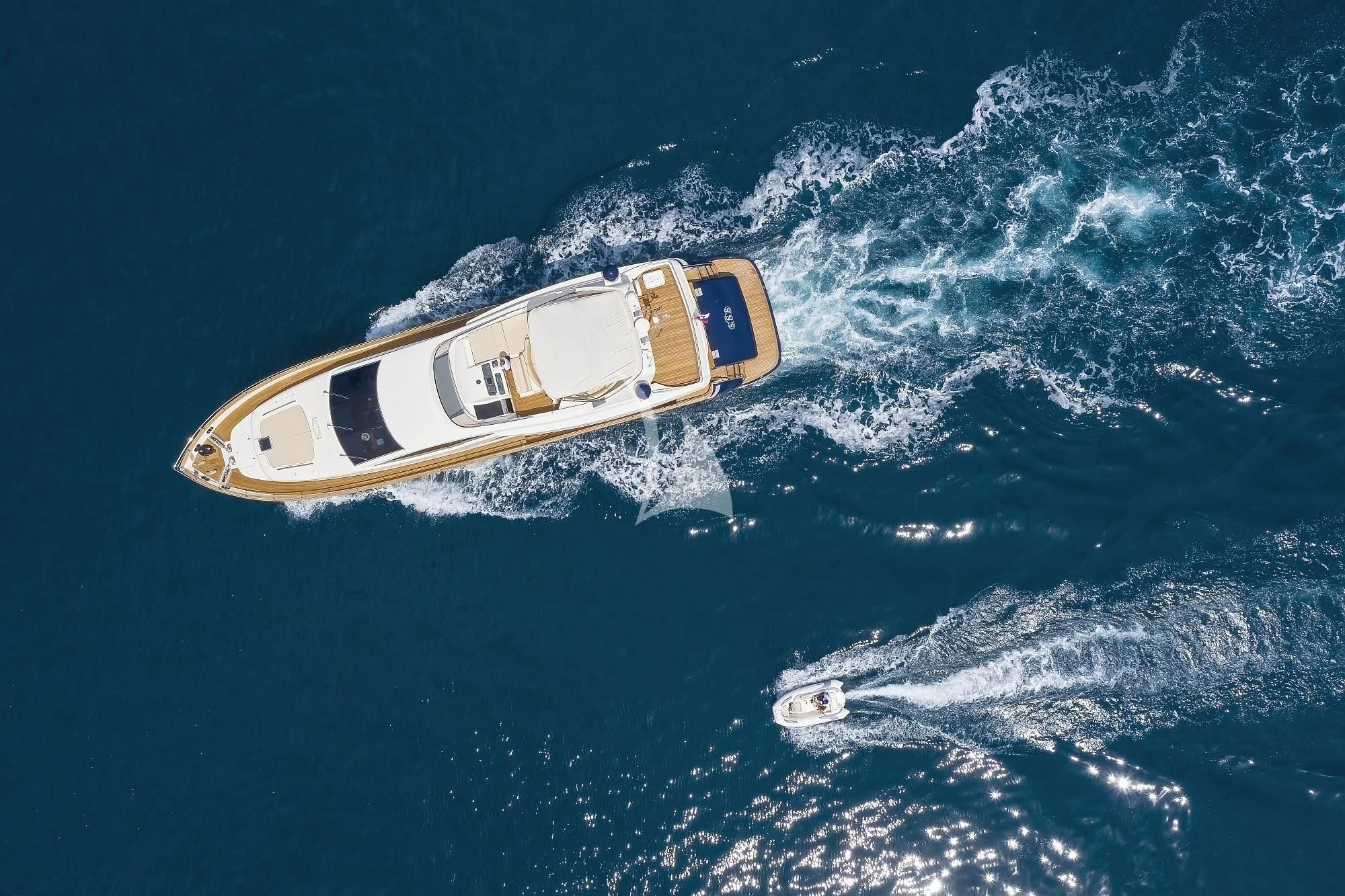 a space ship in the sky aboard 888 Yacht for Sale