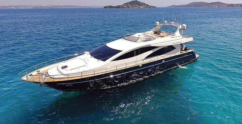 a boat in the water aboard 888 Yacht for Sale