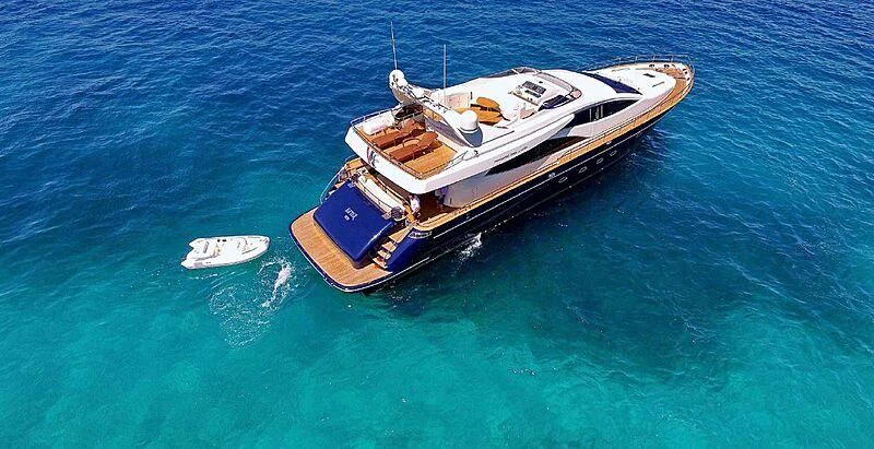 a boat in the water aboard 888 Yacht for Sale