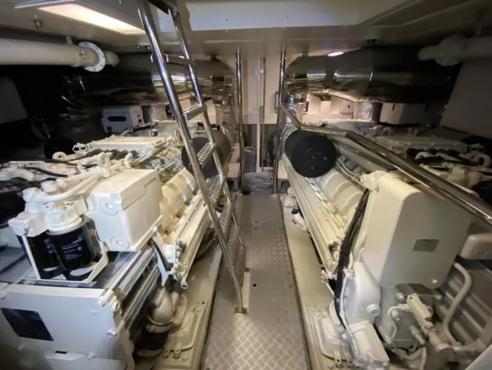 a room with machinery aboard 888 Yacht for Sale