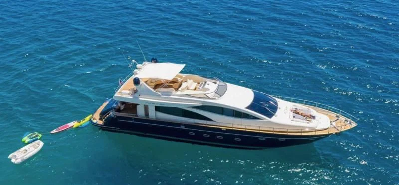 a boat in the water aboard 888 Yacht for Sale