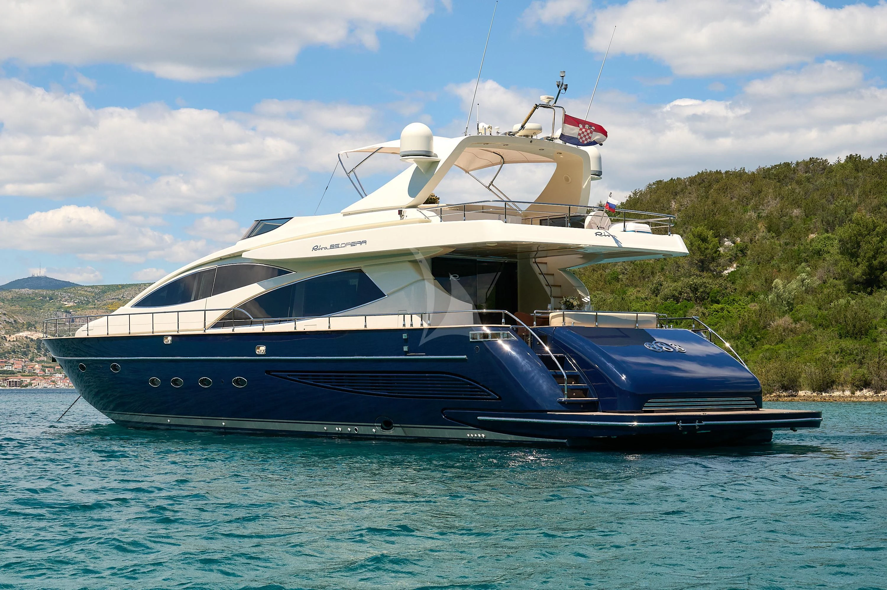 a boat on the water aboard 888 Yacht for Sale