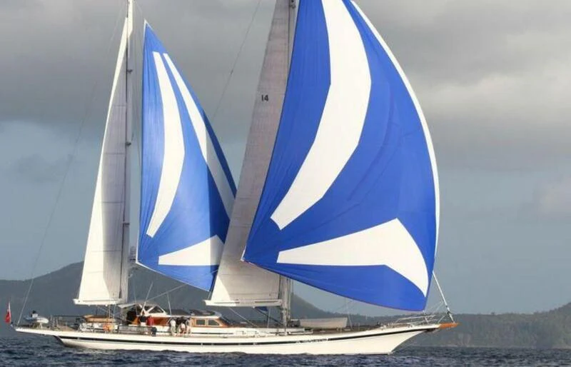 a boat on the water aboard ABIDE Yacht for Sale