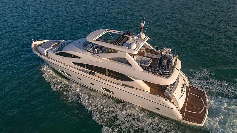 a boat on the water aboard SYDNEY Yacht for Charter