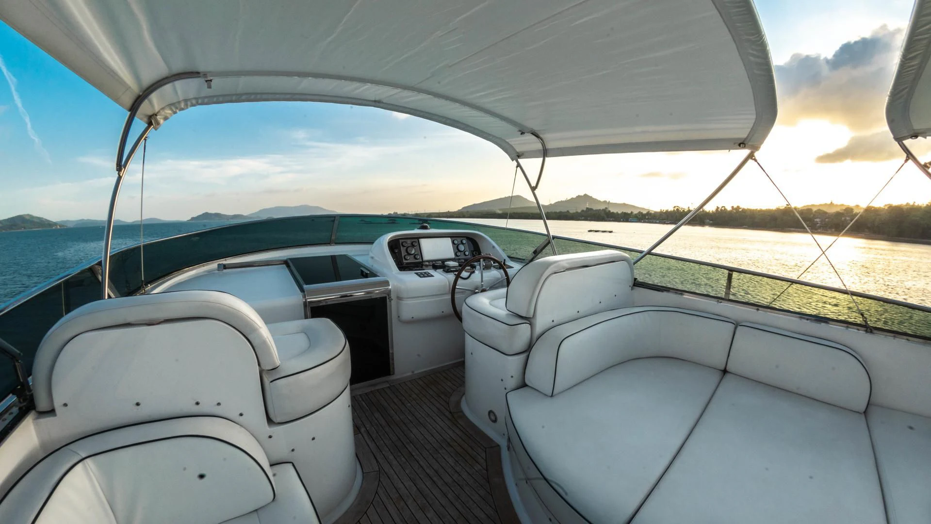 the inside of a boat aboard SYDNEY Yacht for Charter