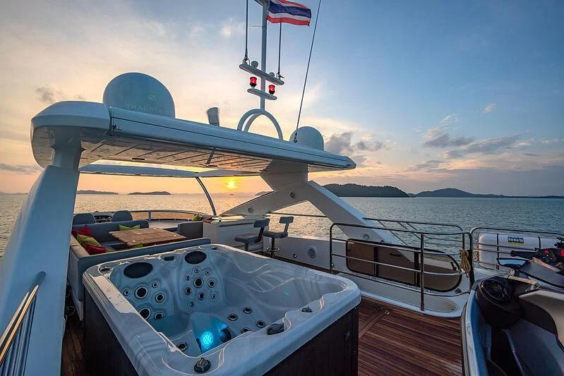 a boat on the water aboard SYDNEY Yacht for Charter