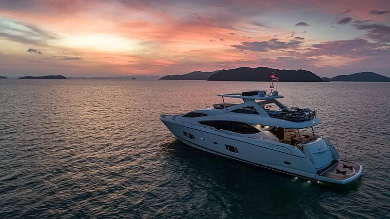 a boat in the water aboard SYDNEY Yacht for Charter