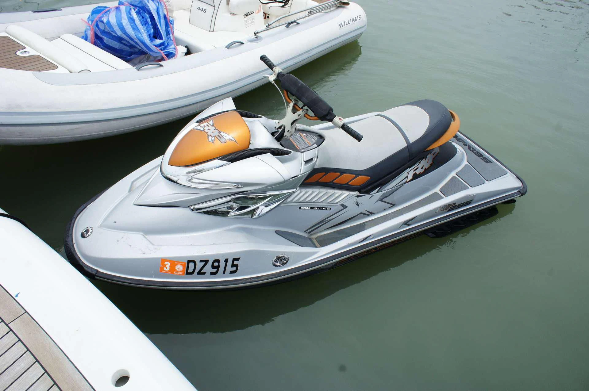 a kayak on a boat aboard SYDNEY Yacht for Charter