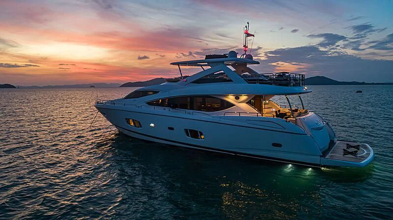 a boat in the water aboard SYDNEY Yacht for Charter