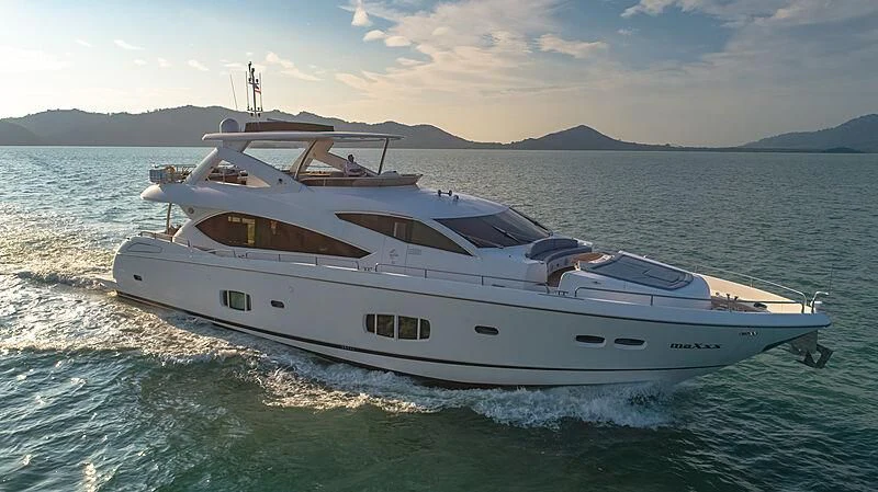 a white yacht on the water aboard SYDNEY Yacht for Charter