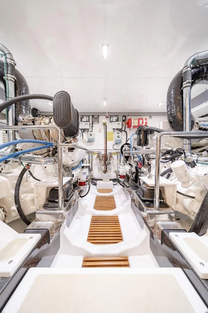 a large factory machinery aboard EASYWAY Yacht for Sale