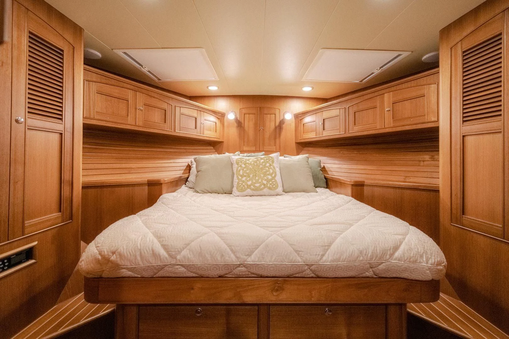 a bed in a cabin aboard EASYWAY Yacht for Sale
