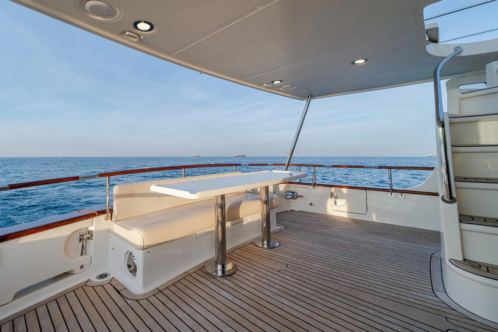 a boat on a deck aboard EASYWAY Yacht for Sale