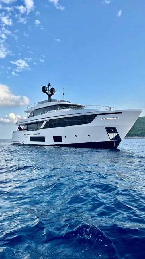 a boat in the water aboard CHECKMATE Yacht for Sale