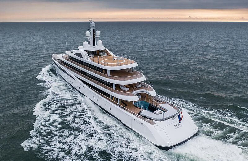 a boat on the water aboard DEFY Yacht for Sale