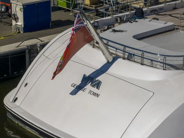 a model of a dinosaur aboard DEFY Yacht for Sale