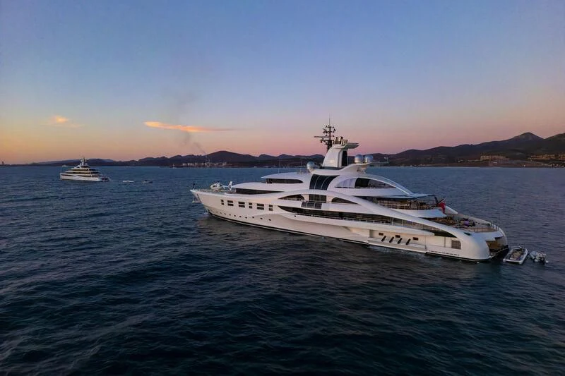 a boat in the water aboard DEFY Yacht for Sale