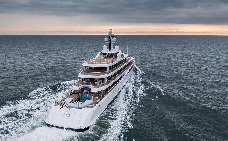 a boat on the water aboard DEFY Yacht for Sale