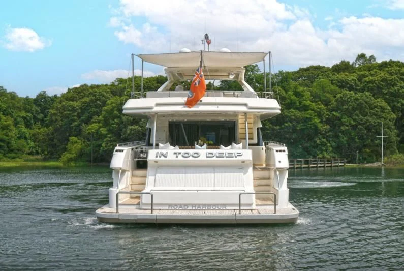 a boat on the water aboard IN TOO DEEP Yacht for Sale