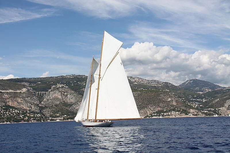 a sailboat on the water aboard ELENA OF LONDON Yacht for Sale