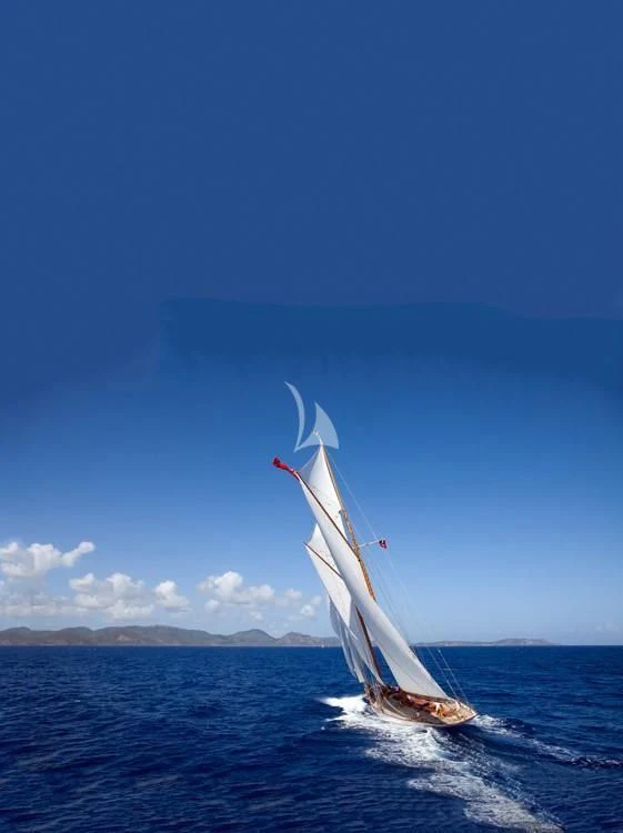a sailboat on the water aboard ELENA OF LONDON Yacht for Sale