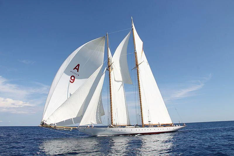 a sailboat on the water aboard ELENA OF LONDON Yacht for Sale