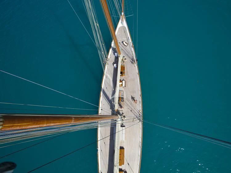 a boat on the water aboard ELENA OF LONDON Yacht for Sale
