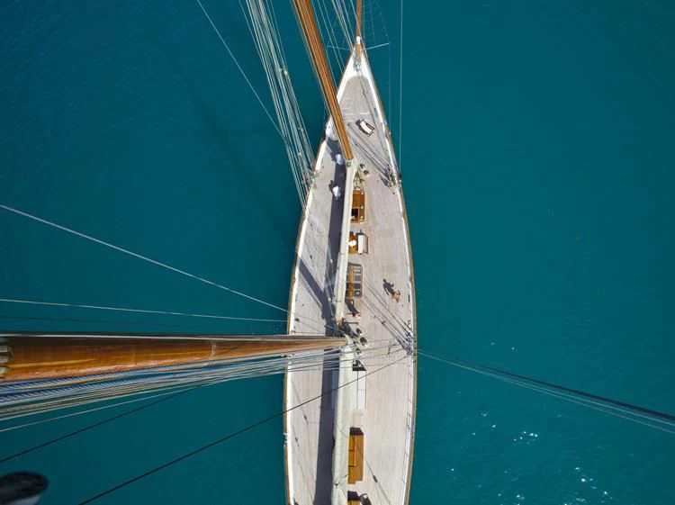 a boat on the water aboard ELENA OF LONDON Yacht for Sale
