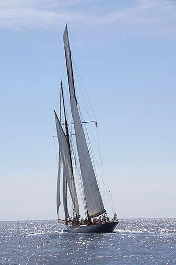 a sailboat on the water aboard ELENA OF LONDON Yacht for Sale