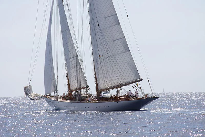a sailboat on the water aboard ELENA OF LONDON Yacht for Sale