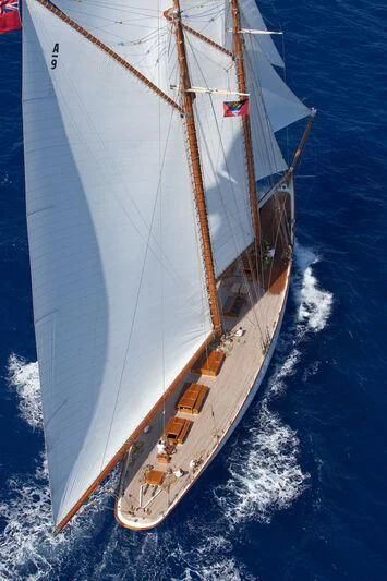 a boat on the water aboard ELENA OF LONDON Yacht for Sale