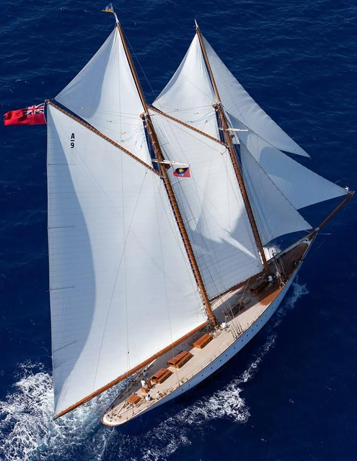 a sailboat on the water aboard ELENA OF LONDON Yacht for Sale