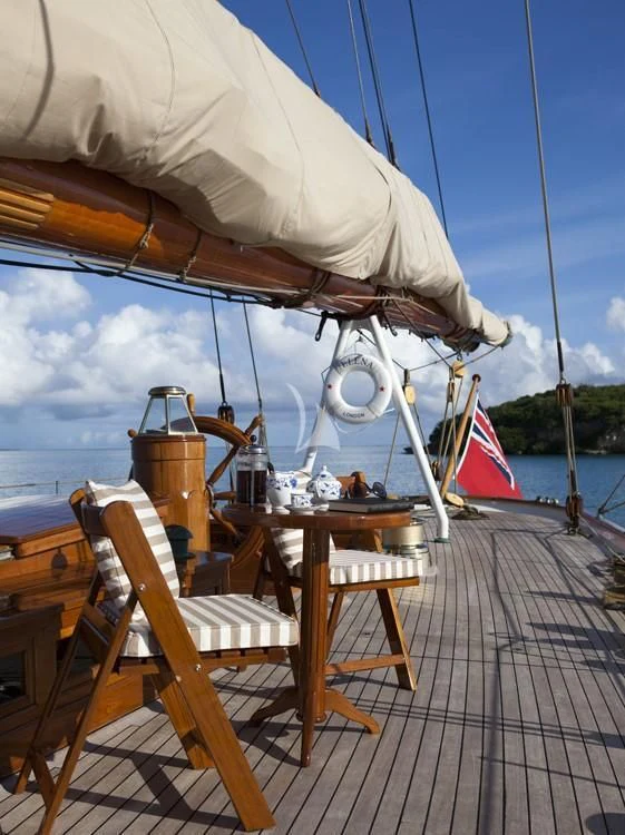 a boat on the water aboard ELENA OF LONDON Yacht for Sale