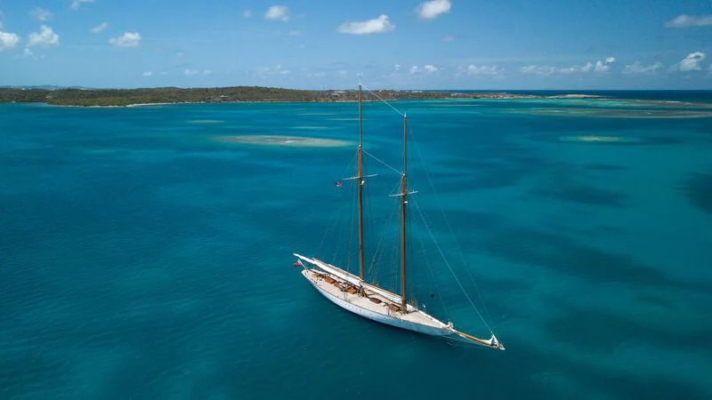 a boat in the water aboard ELENA OF LONDON Yacht for Sale