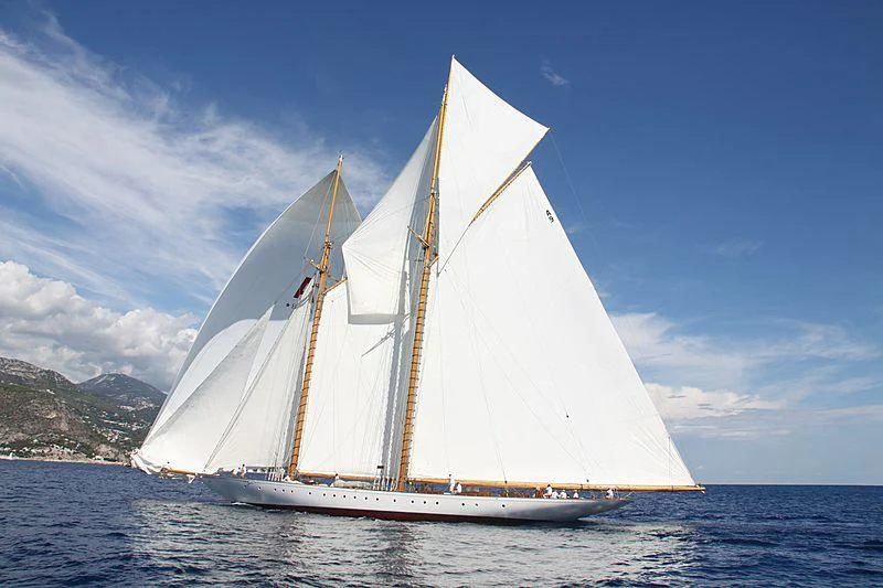 a sailboat on the water aboard ELENA OF LONDON Yacht for Sale