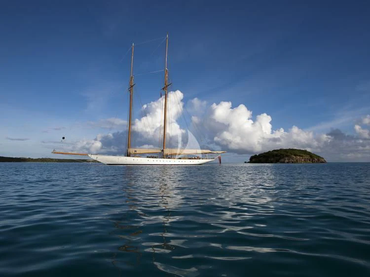 a boat on the water aboard ELENA OF LONDON Yacht for Sale