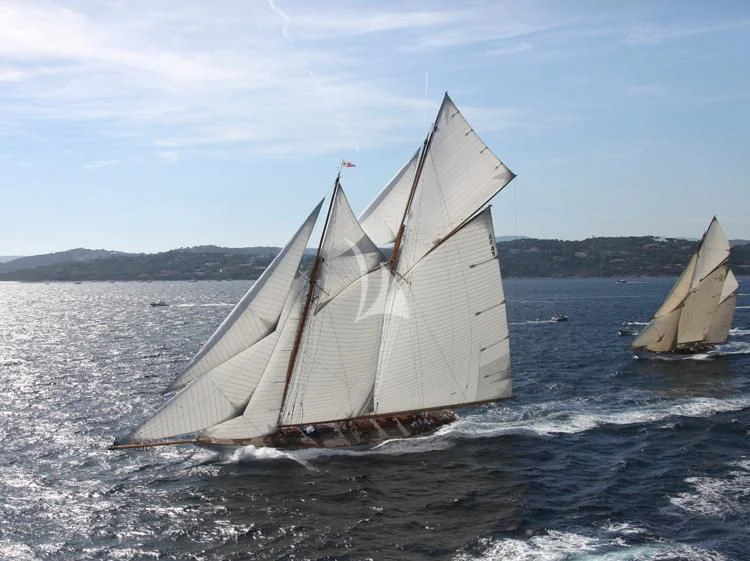 a sailboat on the water aboard ELENA OF LONDON Yacht for Sale