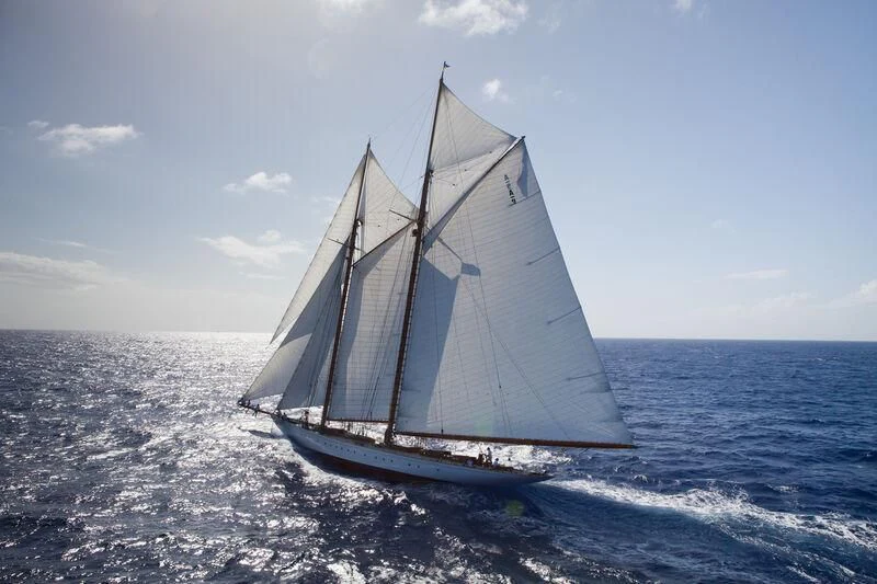 a sailboat on the water aboard ELENA OF LONDON Yacht for Sale