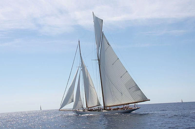 a sailboat on the water aboard ELENA OF LONDON Yacht for Sale